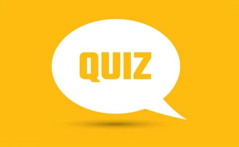 Quiz speech bubble vector illustration. Communication speech bubble with qu.. Stock Illustration