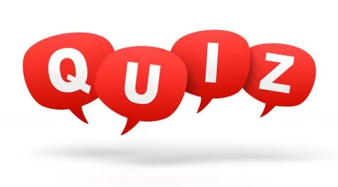 Quiz speech bubbles 3d illustration イラスト素材