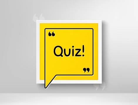 Quiz symbol. Answer question sign. Vector Stock Illustration