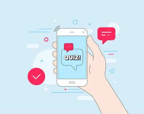 Quiz symbol. Answer question sign. Vector Stock Illustration