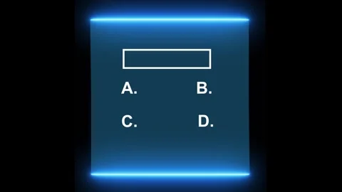 Quiz template challenge with option selection animation Stock Footage 321240199