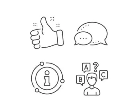 Quiz test line icon. Select answer sign. Vector 스톡 일러스트