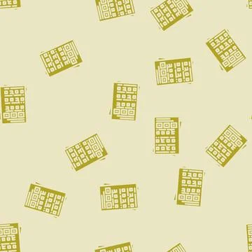 Quiz tests online learning platform glyph vector seamless pattern Stock Illustration