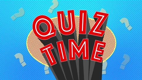 Quiz Time and Plain background for Answers Stockbeeldmateriaal 287995665