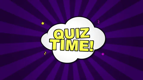 Quiz time animated graphic with bold text and colorful design for trivia game 動画素材 346503743