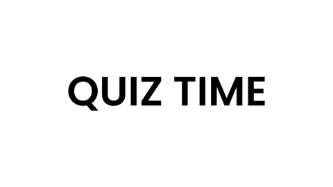 Quiz Time classic typewriter animation isolated on white background Stock Footage 321608096