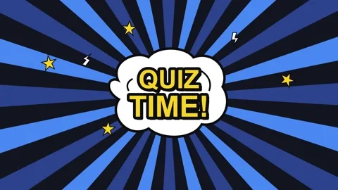 Quiz time colorful animated text for game show and trivia challenge Stock Footage 346503754
