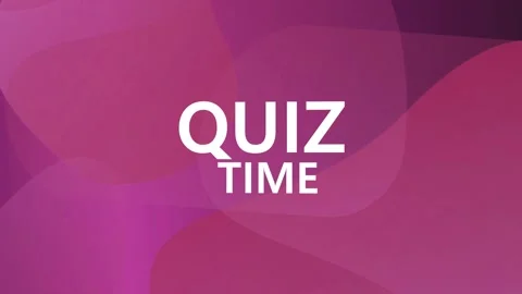 Quiz time with cool font Stock Footage 316683449