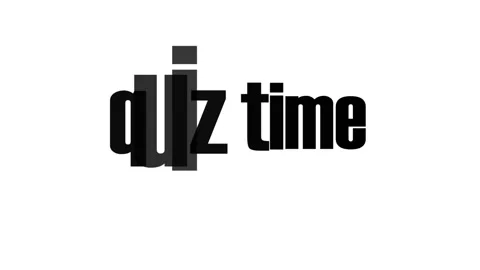 Quiz time with cool font Stock Footage 325676688