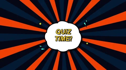 Quiz time energetic typography and colorful graphic animation for trivia Stock Footage 346503762