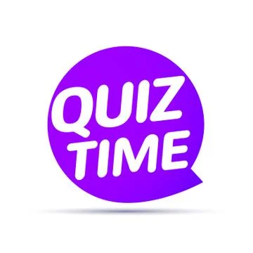 Quiz time icon concept. Vector sign ask game competition Stock Illustration