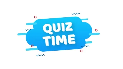 Quiz time logo with clock, concept of questionnaire show sing, quiz button Stock Footage 158894902