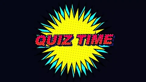 Quiz time motion graphic with dynamic text and vibrant background for trivia  Stock Footage 345897680