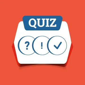 Quiz time, question mark banner design template Stock Illustration