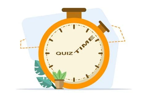 Quiz time speech bubble concept Stock Illustration
