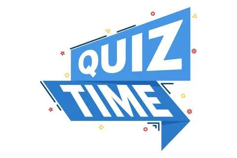Quiz time speech bubble concept Stock Illustration