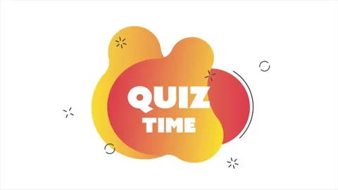 Quiz time banner with colorful confetti Royalty Free Vector