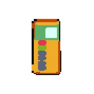 Quiz voting clicker pixel art vector illustration イラスト素材