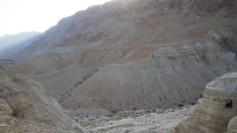 Qumran caves Stock Footage 103057257