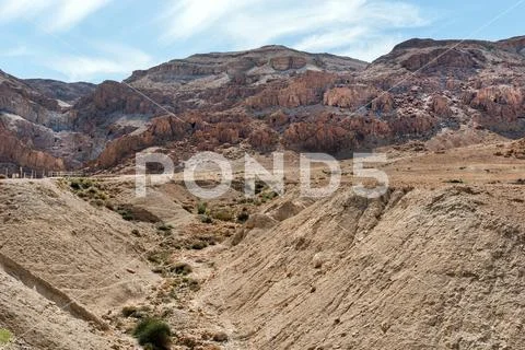 Qumran caves, Holy Land, Israel Stock Photos