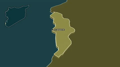 Quneitra, Syria, extruded. Pattern Video stock 168166420