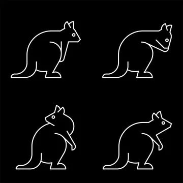 Quokka Logo Illustrazione stock