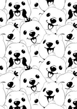 Quokka pattern illustration style Flat Stock Illustration