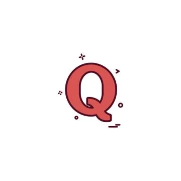 Quora icon design vector Stock Illustration
