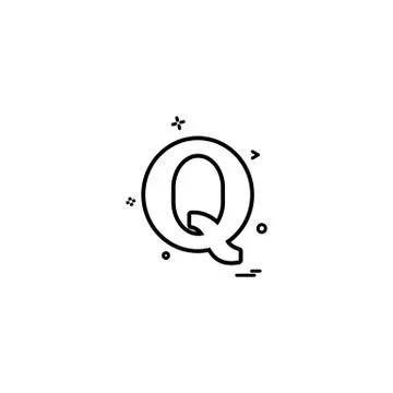 Quora icon design vector 스톡 일러스트