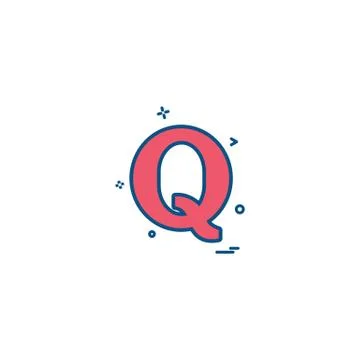 Quora icon design vector Stock Illustration
