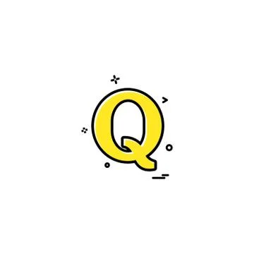 Quora icon design vector 스톡 일러스트