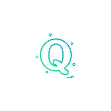 Quora icon design vector Illustrazione stock