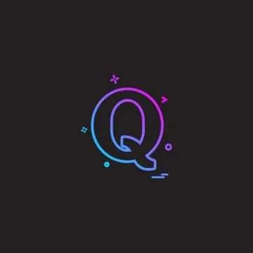 Quora icon design vector Stock Illustration