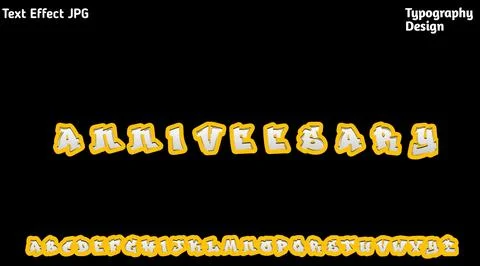 &amp;quot;The Action&amp;quot; text effect with complete uppercase alphabet set Illustration