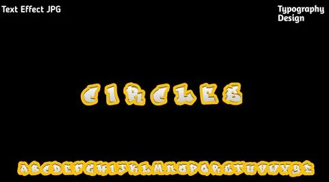 &amp;quot;The Action&amp;quot; text effect with complete uppercase alphabet set Illustration