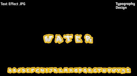 &amp;quot;The Action&amp;quot; text effect with complete uppercase alphabet set Stock Illustration