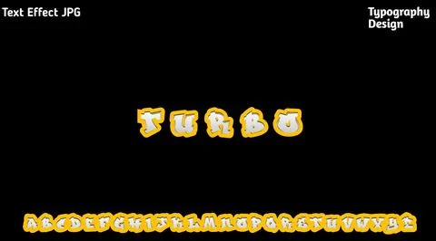 &amp;quot;The Action&amp;quot; text effect with complete uppercase alphabet set Stockillustratie
