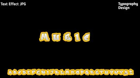 &amp;quot;The Action&amp;quot; text effect with complete uppercase alphabet set 库存插图