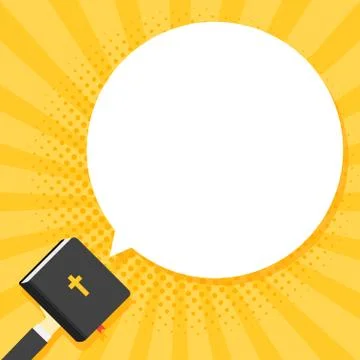 Quotation from the bible, the place empty for text. Holy Book Scripture. Chri イラスト素材