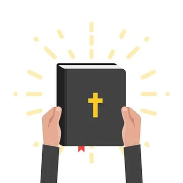 Quotation from the bible, the place empty for text. Holy Book Scripture. Chri Stockillustratie