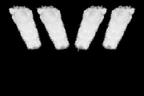 Quotation, blockquote font shape element of clouds Stock Illustration