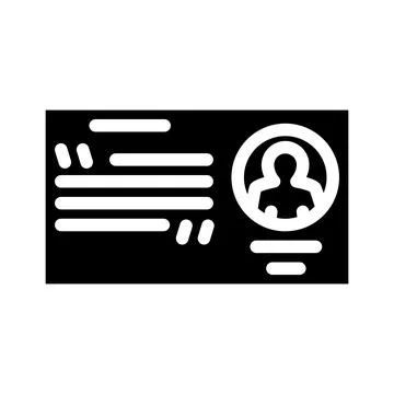 Quotation customer testimonial glyph icon vector illustration Stock Illustration