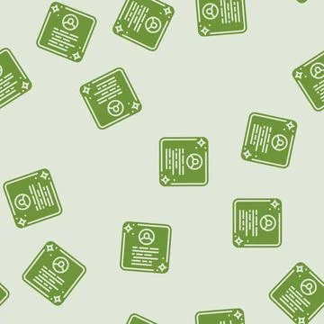 Quotation customer testimonial glyph seamless pattern Stock Illustration