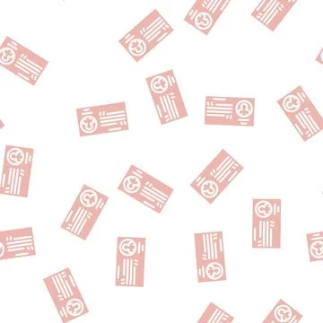 Quotation customer testimonial glyph vector seamless pattern Stock Illustration