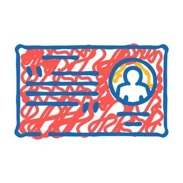 Quotation customer testimonial icon doodle illustration 스톡 일러스트