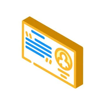 Quotation customer testimonial isometric icon vector illustration Stock Illustration