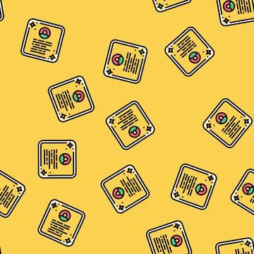 Quotation customer testimonial vector seamless pattern Stock Illustration