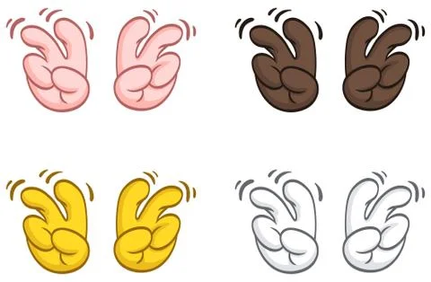 Quotation hands Stock Illustration