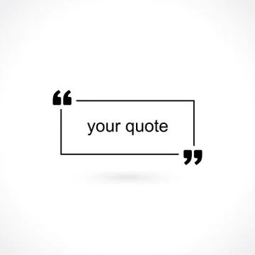 Quotation mark Stock Illustration