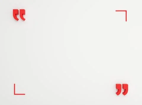 Quotation mark in the room Stock Illustration